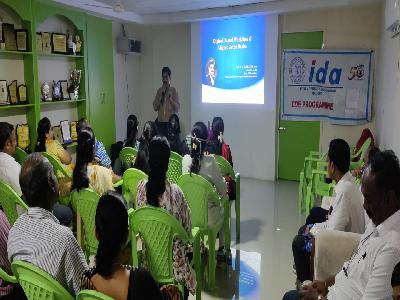 Dr.V.Sudhakar Principal - Guest speaker - IDA Madurai branch